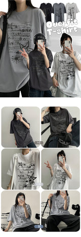 We Go Oversized Fit Short Sleeve Tee