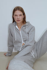 EARTHYUSE TWO-WAY TRACK PANTS - GRAY