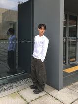 Looker Shirring Cargo Cotton Pants 3C