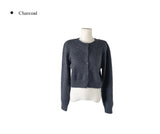 Doobie Soft Fur Button Long Sleeve Cardigan