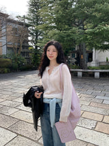 [MADE] Rules Button Henley Neck Knit