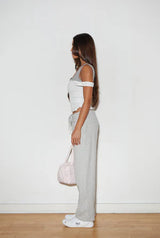 Basic rough tank top - gray
