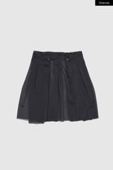 シアーオーバーレイラップスカート
