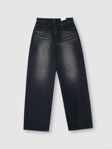 Spoken Wide Black Denim Pants (S, M, L, XL, 2XL)