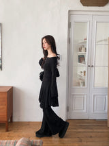 Romantic Warm Off Shoulder Raglan T-Shirt (4color)