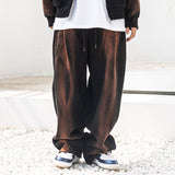 WASHED FOUR TUCK PLEATS BALLOON TRAINING PANTS MSFTP002-BK