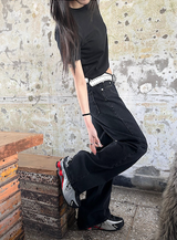 [Unisex] アンダーカッティングブーツカットパンツ