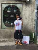 Vintage Clyde American Flag Short-Sleeved T-Shirt 3C