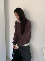 ハンカル テンセルラウンドロングスリーブTシャツ