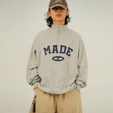 SO MADE ハーフジップアップスウェットシャツ