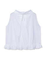 HIGH-NECK FRILL SLEEVELESS(IVORY)