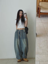 rope shirring off-shoulder tee