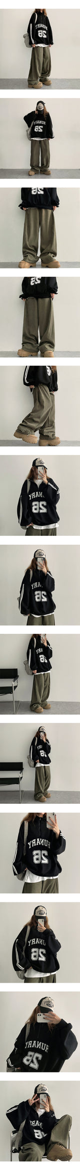 Dumper trackline half zip-up sweatshirt