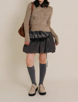 Cush Banding Pumpkin Balloon Mini Skirt