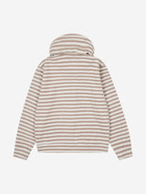 S.T.C. ストライプフリースマフラージップアップ (BEIGE)