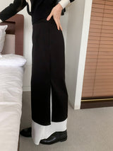 ミューズレイヤークラシックスリットコントラストロングスカート