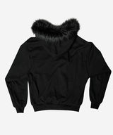 バタフライスプレータージップアップ #ブラック(FLEECE LINED)