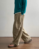 Ripple Pintuck Nylon pants