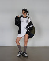[UNISEX] Track Glossy Windbreaker Jersey Jacket