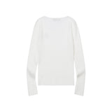 シャロンVネッククロップリブニット (3Color)
