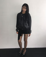 Pigment unbalanced hood jumper