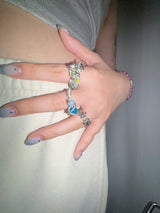 Minimal flower ring
