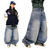 Wide Vintage Denim Balloon Pants