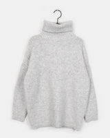 ロープタートルネックボカシニットドレス