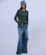 Double Layered Strap Top (KHAKI)