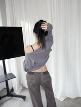 vintage purple gray pocket pants