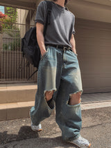 Recluse Funky Damage Balloon Denim Pants