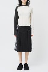 (W) Lowkey Checked Skirt (2color)