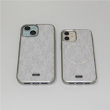 [MADE] rosy lace silver glass bumper case (magsafe)