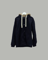 コーデュロイレイヤードパーカージャケット (Black)