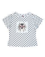 Polka Dot Spider Tee [White]