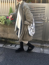 ドットコーデュロイスカート