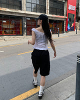 Vintage cargo bermuda pants