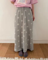 Kitsch Printing Long Skirt (2options)