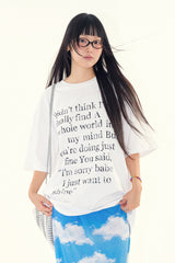 ブリリアントレタリングオーバーフィットTシャツ