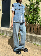 LOOSE FIT DENIM VEST code 21013