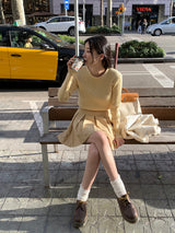 [MADE] Peto Pintuck Mini Skirt