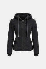 Cozy Boucle Hood Zip-Up