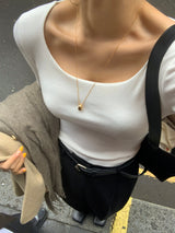 【フラッフ】セレセUネックTシャツ
