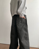 Spark Embroidery Dyed Pants