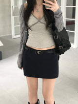Stripe lace sleeveless (3 colors)