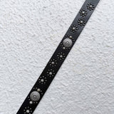 Dark Metal Floral Detail Belt