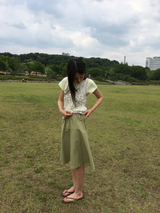 ティルトストラップミディスカート (3color)