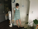 Houndstooth check midi dress (2color)
