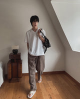 スラップVネックハーフTシャツ