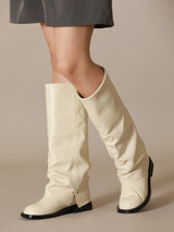Leg warmer long Boots ivory